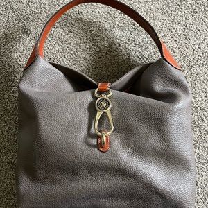 Dooney & Bourke Hobo Pebble Gray Leather